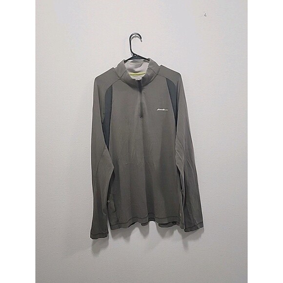 Eddie Bauer Shirt Mens T2XL Active Fit Athletic 1/4 Zip Pullover Outdoors Casual - Picture 1 of 6